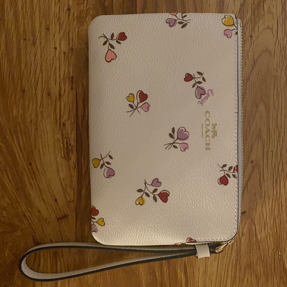 Coach Floral Wristlet